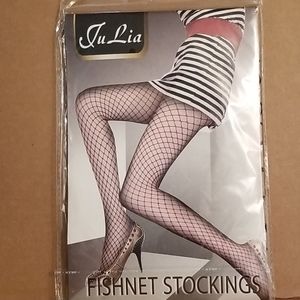 Black fishnet stockings